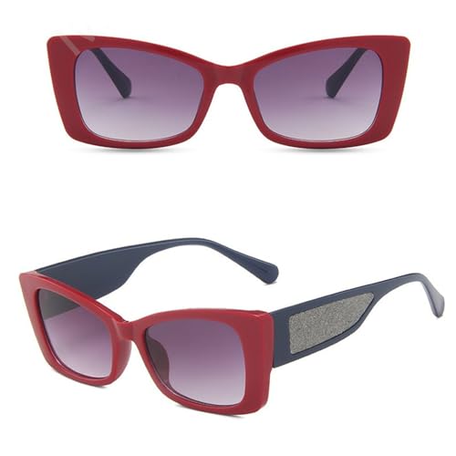 MOHDHAF-Damen Sonnenbrille Large Frame UV400 Sun Protection Retro Glasses Leg Glasses MOHDHAF-Damen Sonnenbrille Large Frame UV400 Sun Protection Retro Glasses Leg Glasses von MOHDHAF