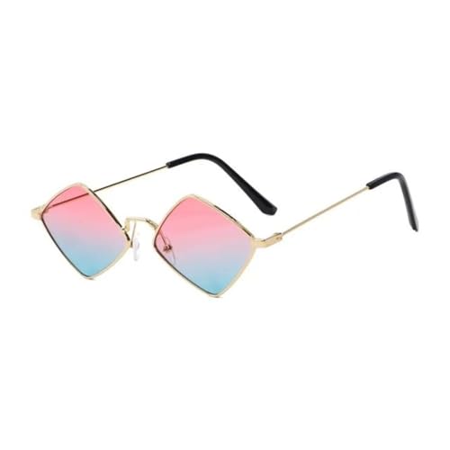 MOHDHAF-Damen's Fashion Polygon Sonnenbrille Vintage Irregular Small Frame Diamond Retro Sonnenbrille Party Glasses Glasses MOHDHAF-Damen's Fashion Polygon Sonnenbrille Vintage Irregular Small Frame Diamond Retro Sonnenbrille Party Glasses Glasses von MOHDHAF