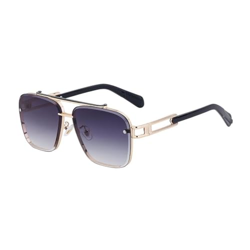 MOHDHAF-Double Beam Metal Frame Männer Damen Luxury Trend Oversized Sonnenbrille für Männer Retro Shield Eyewear Uv400 MOHDHAF-Double Beam Metal Frame Männer Damen Luxury Trend Oversized Sonnenbrille für Männer Retro Shield Eyewear Uv400 von MOHDHAF