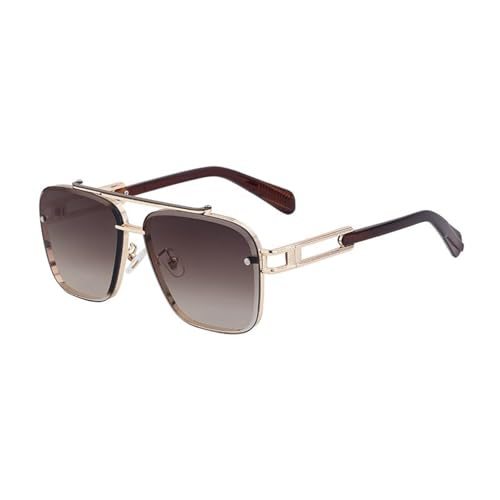 MOHDHAF-Double Beam Metal Frame Männer Damen Luxury Trend Oversized Sonnenbrille für Männer Retro Shield Eyewear Uv400 MOHDHAF-Double Beam Metal Frame Männer Damen Luxury Trend Oversized Sonnenbrille für Männer Retro Shield Eyewear Uv400 von MOHDHAF