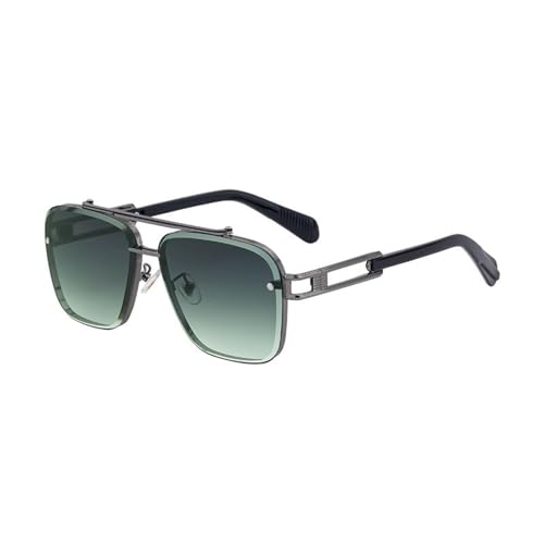 MOHDHAF-Double Beam Metal Frame Männer Damen Luxury Trend Oversized Sonnenbrille für Männer Retro Shield Eyewear Uv400 MOHDHAF-Double Beam Metal Frame Männer Damen Luxury Trend Oversized Sonnenbrille für Männer Retro Shield Eyewear Uv400 von MOHDHAF