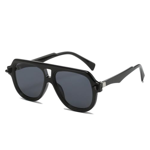 MOHDHAF-Double Bridge Männer's Sonnenbrille Shades UV400 Fashion Colour Gradient Large Frame Glasses Damen's Retro Rivets Sonnenbrille MOHDHAF-Double Bridge Männer's Sonnenbrille Shades UV400 Fashion Colour Gradient Large Frame Glasses Damen's Retro Rivets Sonnenbrille von MOHDHAF