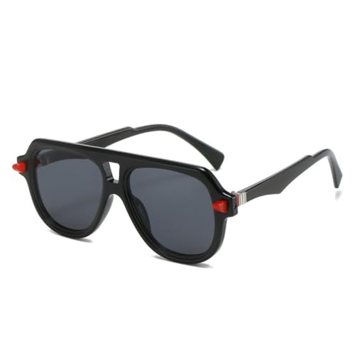 MOHDHAF-Double Bridge Männer's Sonnenbrille Shades UV400 Fashion Colour Gradient Large Frame Glasses Damen's Retro Rivets Sonnenbrille MOHDHAF-Double Bridge Männer's Sonnenbrille Shades UV400 Fashion Colour Gradient Large Frame Glasses Damen's Retro Rivets Sonnenbrille von MOHDHAF