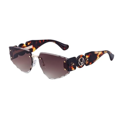 MOHDHAF-Fashion Cat Eye Sonnenbrille Damen Luxury Trendy Rimless Cat Eye Sonnenbrille Female Shades Uv400 Retro MOHDHAF-Fashion Cat Eye Sonnenbrille Damen Luxury Trendy Rimless Cat Eye Sonnenbrille Female Shades Uv400 Retro von MOHDHAF