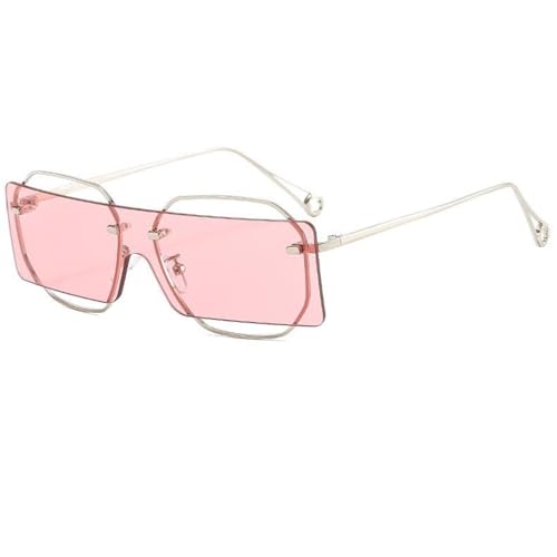 MOHDHAF-Fashion Damen Männer Rectangle Colour Lens Round Alloy Metal Frame Luxury Sonnenbrille Uv400 MOHDHAF-Fashion Damen Männer Rectangle Colour Lens Round Alloy Metal Frame Luxury Sonnenbrille Uv400 von MOHDHAF