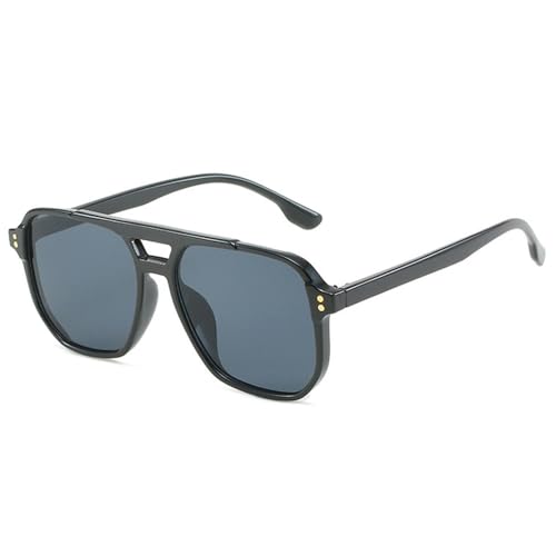 MOHDHAF-Fashion Double Bridge Sonnenbrille Damen Retro Rivets Decoration Shades UV400 Männer Gradient Trending Sonnenbrille MOHDHAF-Fashion Double Bridge Sonnenbrille Damen Retro Rivets Decoration Shades UV400 Männer Gradient Trending Sonnenbrille von MOHDHAF