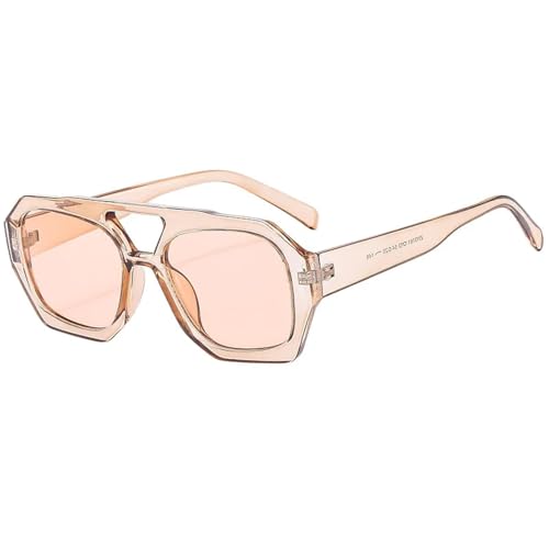 MOHDHAF-Fashion Hexagonal Sonnenbrille für Damen Männer Vintage Model PC Lens Frame UV400 MOHDHAF-Fashion Hexagonal Sonnenbrille für Damen Männer Vintage Model PC Lens Frame UV400 von MOHDHAF