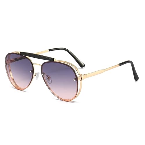MOHDHAF-Fashion Metal Frame Retro Double Beam Sonnenbrille Personality MOHDHAF-Fashion Metal Frame Retro Double Beam Sonnenbrille Personality von MOHDHAF