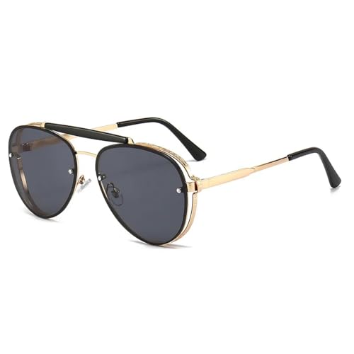 MOHDHAF-Fashion Metal Frame Retro Double Beam Sonnenbrille Personality MOHDHAF-Fashion Metal Frame Retro Double Beam Sonnenbrille Personality von MOHDHAF