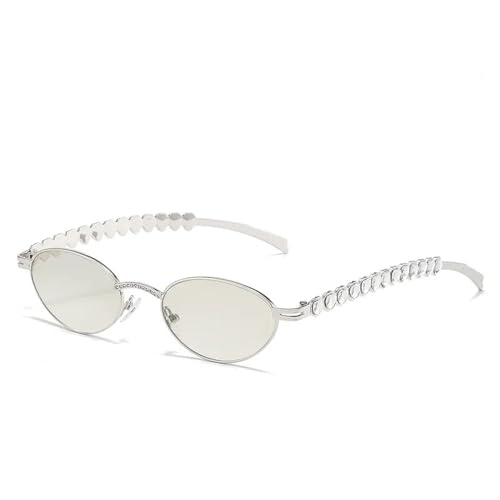 MOHDHAF-Fashion Oval Sonnenbrille Rimless Damen Luxury PC Lens Jewel Diamond Frame Elegant Uv400 MOHDHAF-Fashion Oval Sonnenbrille Rimless Damen Luxury PC Lens Jewel Diamond Frame Elegant Uv400 von MOHDHAF