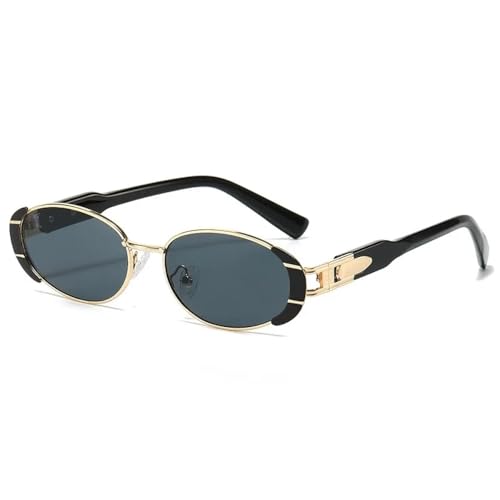 MOHDHAF-Fashion Oval Sonnenbrille für Männer Damen with Gradient Lenses Luxury Metal Gold Hinge Casual Elegant Style UV400 MOHDHAF-Fashion Oval Sonnenbrille für Männer Damen with Gradient Lenses Luxury Metal Gold Hinge Casual Elegant Style UV400 von MOHDHAF
