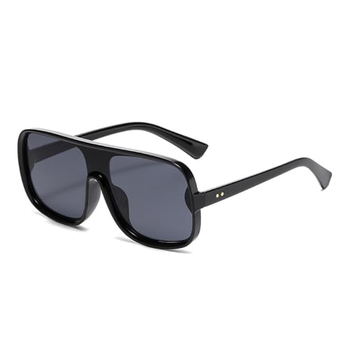 MOHDHAF-Fashion Oversized One Piece Sonnenbrille für Damen Retro Studded Gradient Mirror Sonnenbrille UV400 MOHDHAF-Fashion Oversized One Piece Sonnenbrille für Damen Retro Studded Gradient Mirror Sonnenbrille UV400 von MOHDHAF