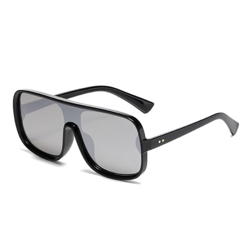 MOHDHAF-Fashion Oversized One Piece Sonnenbrille für Damen Retro Studded Gradient Mirror Sonnenbrille UV400 MOHDHAF-Fashion Oversized One Piece Sonnenbrille für Damen Retro Studded Gradient Mirror Sonnenbrille UV400 von MOHDHAF