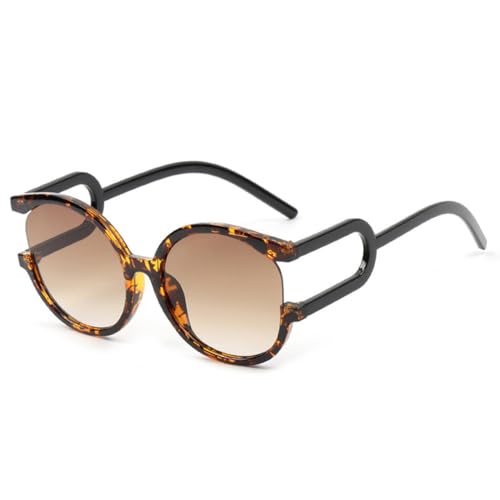 MOHDHAF-Fashion Oversized Round Damen Sonnenbrille Gradient UV400 Männer Colorful Leopard Sonnenbrille MOHDHAF-Fashion Oversized Round Damen Sonnenbrille Gradient UV400 Männer Colorful Leopard Sonnenbrille von MOHDHAF