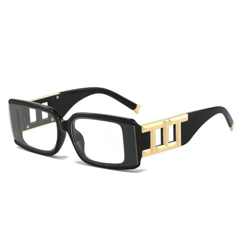 MOHDHAF-Fashion Rectangle Sonnenbrille Damen Männer Golden Decoration Vintage Gradient Lens Frame Uv400 MOHDHAF-Fashion Rectangle Sonnenbrille Damen Männer Golden Decoration Vintage Gradient Lens Frame Uv400 von MOHDHAF