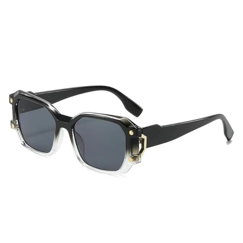 MOHDHAF-Fashion Rectangle Sonnenbrille für Damen Männer PC Lens Gradient Frame Luxury Trendy Versatile UV400 MOHDHAF-Fashion Rectangle Sonnenbrille für Damen Männer PC Lens Gradient Frame Luxury Trendy Versatile UV400 von MOHDHAF