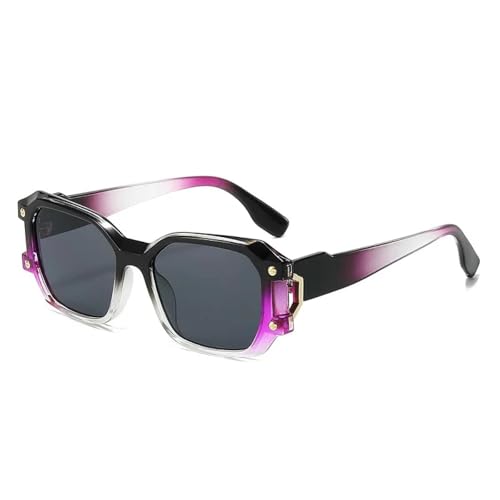 MOHDHAF-Fashion Rectangle Sonnenbrille für Damen Männer PC Lens Gradient Frame Luxury Trendy Versatile UV400 MOHDHAF-Fashion Rectangle Sonnenbrille für Damen Männer PC Lens Gradient Frame Luxury Trendy Versatile UV400 von MOHDHAF