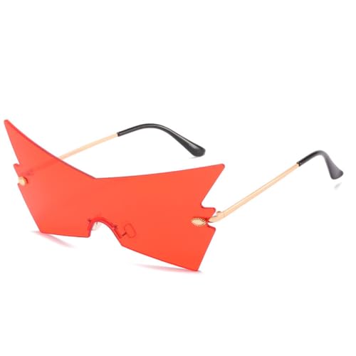 MOHDHAF-Fashion Rimless Oversized Polygon Sonnenbrille Damen Unique Arrow Frameless Sonnenbrille für Männer Trendy Cat Eye Glasses Party MOHDHAF-Fashion Rimless Oversized Polygon Sonnenbrille Damen Unique Arrow Frameless Sonnenbrille für Männer Trendy Cat Eye Glasses Party von MOHDHAF