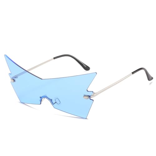MOHDHAF-Fashion Rimless Oversized Polygon Sonnenbrille Damen Unique Arrow Frameless Sonnenbrille für Männer Trendy Cat Eye Glasses Party MOHDHAF-Fashion Rimless Oversized Polygon Sonnenbrille Damen Unique Arrow Frameless Sonnenbrille für Männer Trendy Cat Eye Glasses Party von MOHDHAF