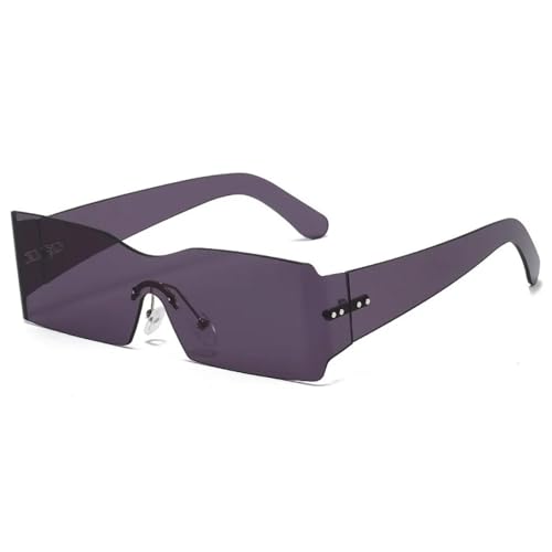 MOHDHAF-Fashion Rimless Sonnenbrille für Damen Colorful Integrated PC Lens Frame Luxury Rectangle Style UV400 MOHDHAF-Fashion Rimless Sonnenbrille für Damen Colorful Integrated PC Lens Frame Luxury Rectangle Style UV400 von MOHDHAF