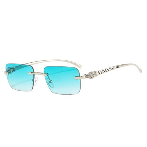 MOHDHAF-Fashion Sonnenbrille Damen Retro Rimless Gradient Sonnenbrille Cutting Lens Damen's Frameless Glasses MOHDHAF-Fashion Sonnenbrille Damen Retro Rimless Gradient Sonnenbrille Cutting Lens Damen's Frameless Glasses von MOHDHAF
