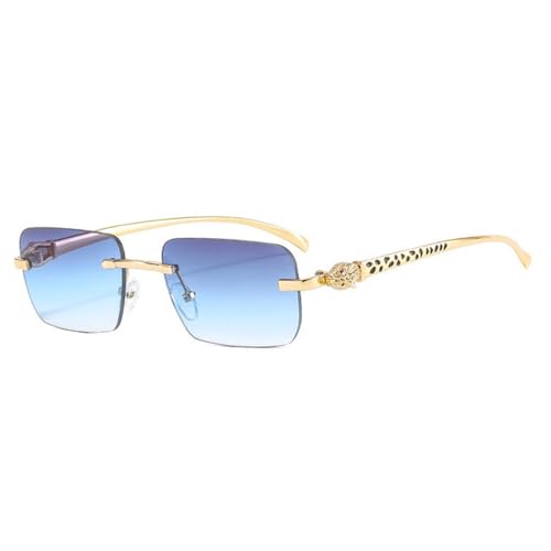 MOHDHAF-Fashion Sonnenbrille Damen Retro Rimless Gradient Sonnenbrille Cutting Lens Damen's Frameless Glasses MOHDHAF-Fashion Sonnenbrille Damen Retro Rimless Gradient Sonnenbrille Cutting Lens Damen's Frameless Glasses von MOHDHAF