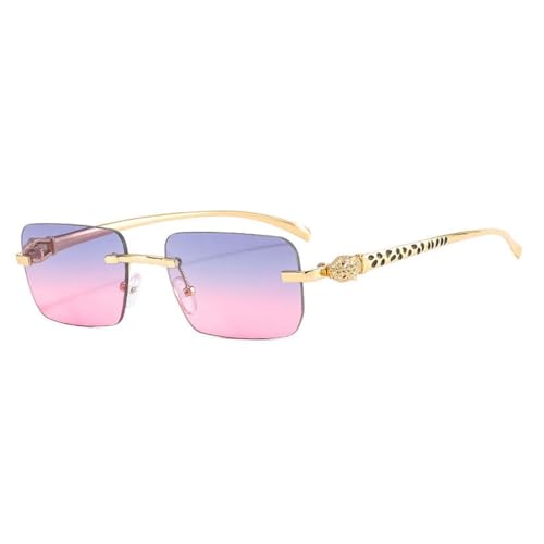 MOHDHAF-Fashion Sonnenbrille Damen Retro Rimless Gradient Sonnenbrille Cutting Lens Damen's Frameless Glasses MOHDHAF-Fashion Sonnenbrille Damen Retro Rimless Gradient Sonnenbrille Cutting Lens Damen's Frameless Glasses von MOHDHAF