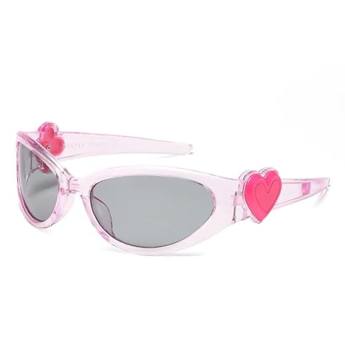 MOHDHAF-Fashion Sonnenbrille für Damen Female Girl Cute Sexy Heart Decoration Frame Resin Lens UV400 MOHDHAF-Fashion Sonnenbrille für Damen Female Girl Cute Sexy Heart Decoration Frame Resin Lens UV400 von MOHDHAF