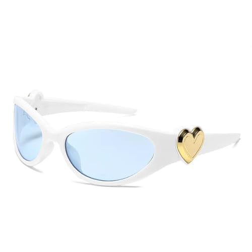 MOHDHAF-Fashion Sonnenbrille für Damen Female Girl Cute Sexy Heart Decoration Frame Resin Lens UV400 MOHDHAF-Fashion Sonnenbrille für Damen Female Girl Cute Sexy Heart Decoration Frame Resin Lens UV400 von MOHDHAF