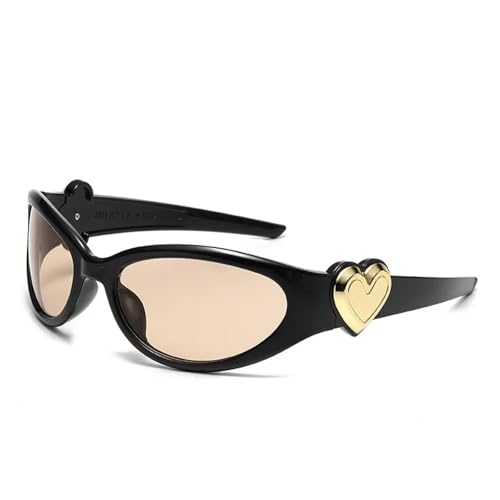 MOHDHAF-Fashion Sonnenbrille für Damen Female Girl Cute Sexy Heart Decoration Frame Resin Lens UV400 MOHDHAF-Fashion Sonnenbrille für Damen Female Girl Cute Sexy Heart Decoration Frame Resin Lens UV400 von MOHDHAF