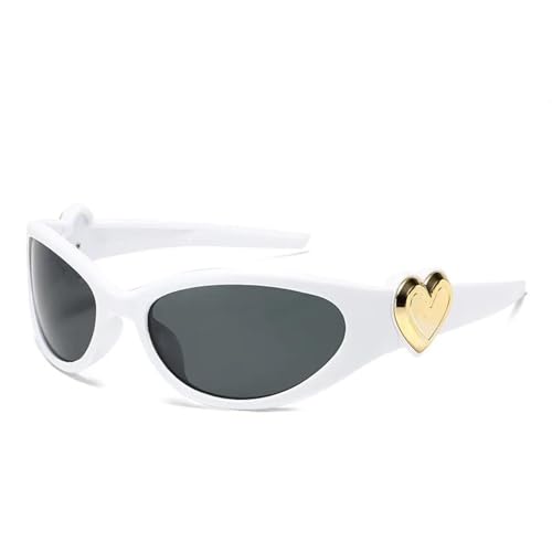 MOHDHAF-Fashion Sonnenbrille für Damen Female Girl Cute Sexy Heart Decoration Frame Resin Lens UV400 MOHDHAF-Fashion Sonnenbrille für Damen Female Girl Cute Sexy Heart Decoration Frame Resin Lens UV400 von MOHDHAF