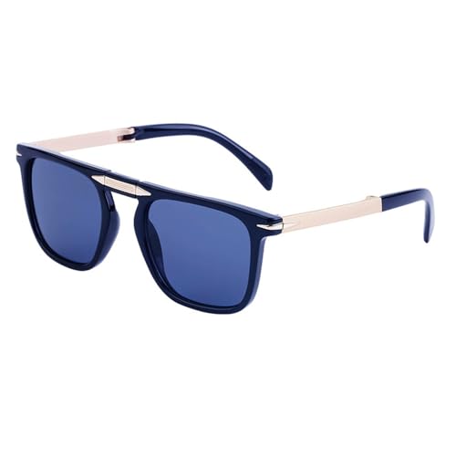 MOHDHAF-Foldable Damen's Sonnenbrille Retro Metal Glasses Frame Männer's Driving Glasses UV400 MOHDHAF-Foldable Damen's Sonnenbrille Retro Metal Glasses Frame Männer's Driving Glasses UV400 von MOHDHAF