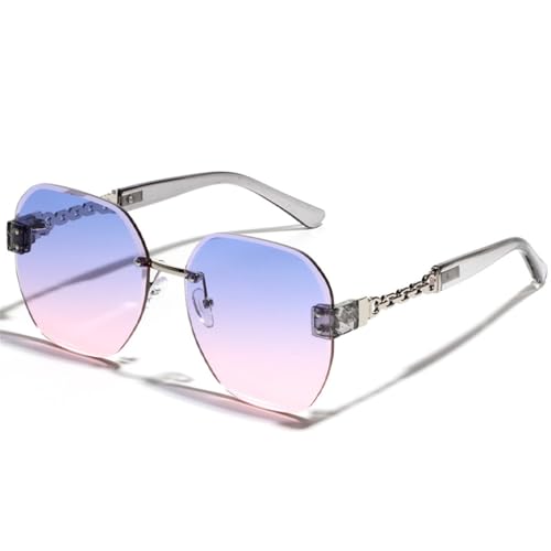 MOHDHAF-Frameless Sonnenbrille with Chain für Männer Damen Large Frame Square Diamond Sonnenbrille UV400 MOHDHAF-Frameless Sonnenbrille with Chain für Männer Damen Large Frame Square Diamond Sonnenbrille UV400 von MOHDHAF