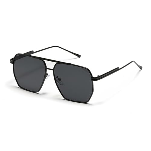 MOHDHAF-Large Frame Sonnenbrille Männer Metal Double Bridge Square Sonnenbrille UV400 Damen MOHDHAF-Large Frame Sonnenbrille Männer Metal Double Bridge Square Sonnenbrille UV400 Damen von MOHDHAF