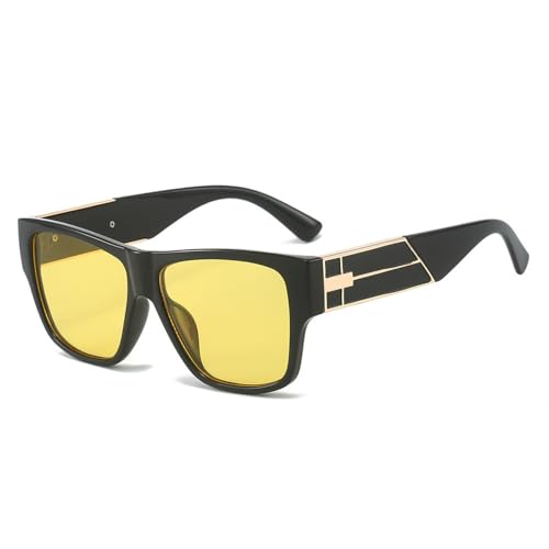 MOHDHAF-Männers Retro Gradient Color Square Sonnenbrille Metal Edge Glasses Frame Sun Protection Glasses MOHDHAF-Männers Retro Gradient Color Square Sonnenbrille Metal Edge Glasses Frame Sun Protection Glasses von MOHDHAF