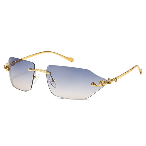 MOHDHAF-Metal Cat Eye Sonnenbrille für Damen Männer Steampunk Style Leopard Legs Fashion Versatile MOHDHAF-Metal Cat Eye Sonnenbrille für Damen Männer Steampunk Style Leopard Legs Fashion Versatile von MOHDHAF
