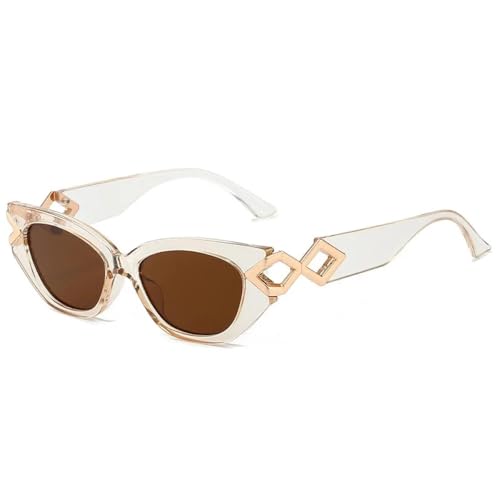 MOHDHAF-Mode Cat Eye Sonnenbrille für Frauen Männer PC Gradienten Objektiv RahMänner Luxus Uv400 MOHDHAF-Mode Cat Eye Sonnenbrille für Frauen Männer PC Gradienten Objektiv RahMänner Luxus Uv400 von MOHDHAF