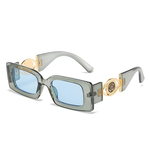 MOHDHAF-Mode Rechteck Sonnenbrille für Männer Frauen Gradienten Objektiv Pc RahMänner Metall Trend Luxus MOHDHAF-Mode Rechteck Sonnenbrille für Männer Frauen Gradienten Objektiv Pc RahMänner Metall Trend Luxus von MOHDHAF