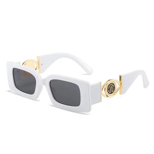 MOHDHAF-Mode Rechteck Sonnenbrille für Männer Frauen Gradienten Objektiv Pc RahMänner Metall Trend Luxus MOHDHAF-Mode Rechteck Sonnenbrille für Männer Frauen Gradienten Objektiv Pc RahMänner Metall Trend Luxus von MOHDHAF