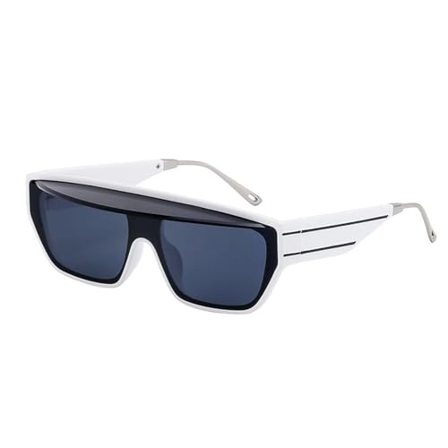 MOHDHAF-Oversized One Piece Shield Punk Damen Luxury Classic Metal Sonnenbrille Outdoor für Männer Uv400 MOHDHAF-Oversized One Piece Shield Punk Damen Luxury Classic Metal Sonnenbrille Outdoor für Männer Uv400 von MOHDHAF