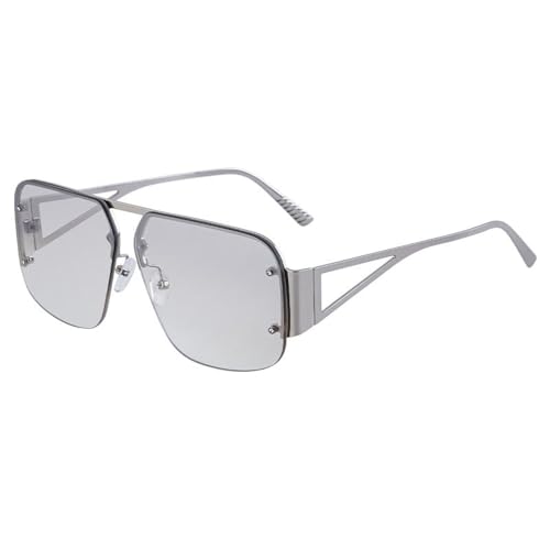 MOHDHAF-Oversized Rimless Damen's Luxury Fashion Frameless Sonnenbrille für Männer Retro Half Glasses MOHDHAF-Oversized Rimless Damen's Luxury Fashion Frameless Sonnenbrille für Männer Retro Half Glasses von MOHDHAF