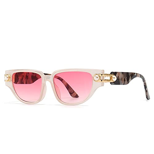 MOHDHAF-Pearly Cat Eye Sonnenbrille Damen's Pink Gradient Sonnenbrille Damen's Green Tones Summer Glasses UV400 MOHDHAF-Pearly Cat Eye Sonnenbrille Damen's Pink Gradient Sonnenbrille Damen's Green Tones Summer Glasses UV400 von MOHDHAF