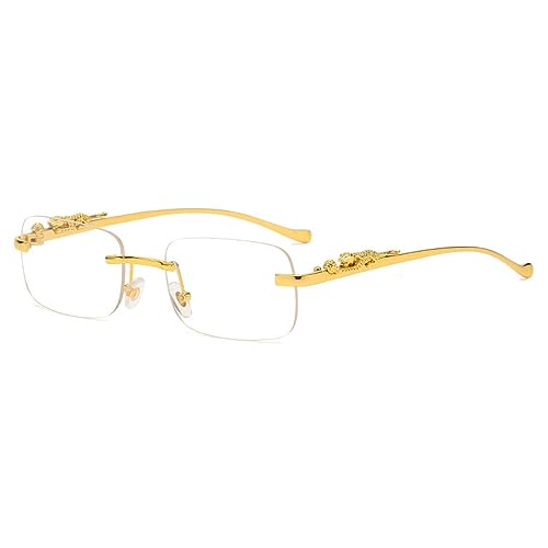 MOHDHAF-Punk Rimless Rectangle Sonnenbrille Männer Fashion Vintage Trendy Small Frame Sonnenbrille Frameless Glasses UV400 MOHDHAF-Punk Rimless Rectangle Sonnenbrille Männer Fashion Vintage Trendy Small Frame Sonnenbrille Frameless Glasses UV400 von MOHDHAF