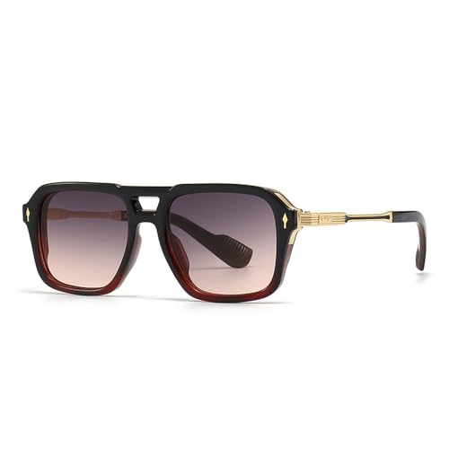 MOHDHAF-Retro Double Bridge Damen's Gradient Sonnenbrille Fashion Männer's Shades UV400 MOHDHAF-Retro Double Bridge Damen's Gradient Sonnenbrille Fashion Männer's Shades UV400 von MOHDHAF