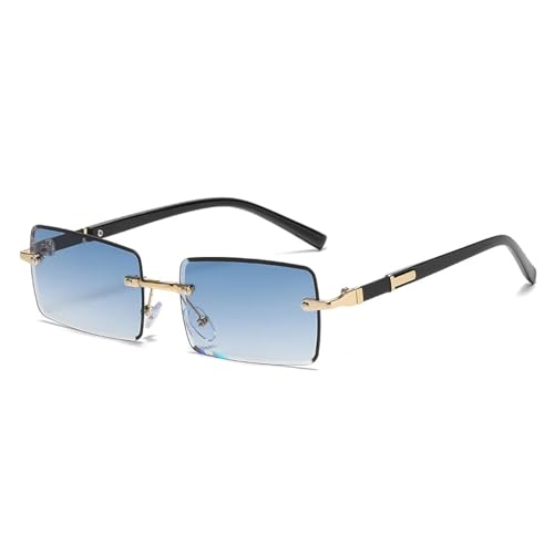 MOHDHAF-Retro Fashion Rimless Sonnenbrille für Männer Damen Rectangle MOHDHAF-Retro Fashion Rimless Sonnenbrille für Männer Damen Rectangle von MOHDHAF