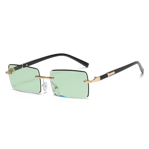 MOHDHAF-Retro Fashion Rimless Sonnenbrille für Männer Damen Rectangle MOHDHAF-Retro Fashion Rimless Sonnenbrille für Männer Damen Rectangle von MOHDHAF