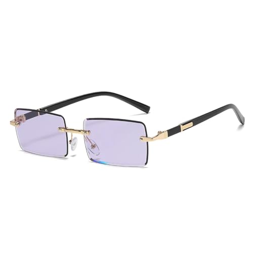 MOHDHAF-Retro Fashion Rimless Sonnenbrille für Männer Damen Rectangle MOHDHAF-Retro Fashion Rimless Sonnenbrille für Männer Damen Rectangle von MOHDHAF