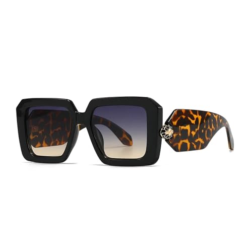 MOHDHAF-Retro Large Sonnenbrille Damen Trendy Colour Gradient Casual Suneyeglass Outdoors Sun Protection MOHDHAF-Retro Large Sonnenbrille Damen Trendy Colour Gradient Casual Suneyeglass Outdoors Sun Protection von MOHDHAF
