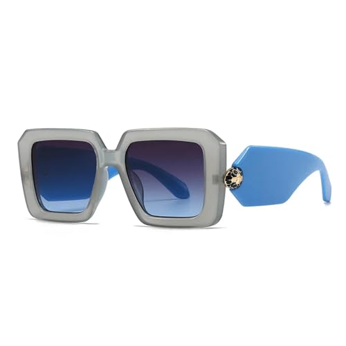 MOHDHAF-Retro Large Sonnenbrille Damen Trendy Colour Gradient Casual Suneyeglass Outdoors Sun Protection MOHDHAF-Retro Large Sonnenbrille Damen Trendy Colour Gradient Casual Suneyeglass Outdoors Sun Protection von MOHDHAF