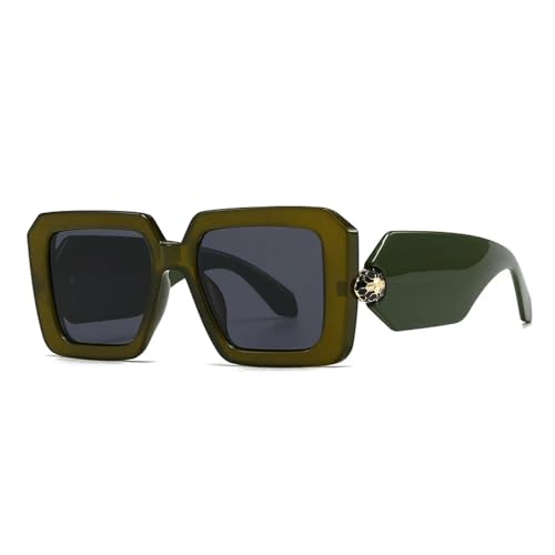 MOHDHAF-Retro Large Sonnenbrille Damen Trendy Colour Gradient Casual Suneyeglass Outdoors Sun Protection MOHDHAF-Retro Large Sonnenbrille Damen Trendy Colour Gradient Casual Suneyeglass Outdoors Sun Protection von MOHDHAF